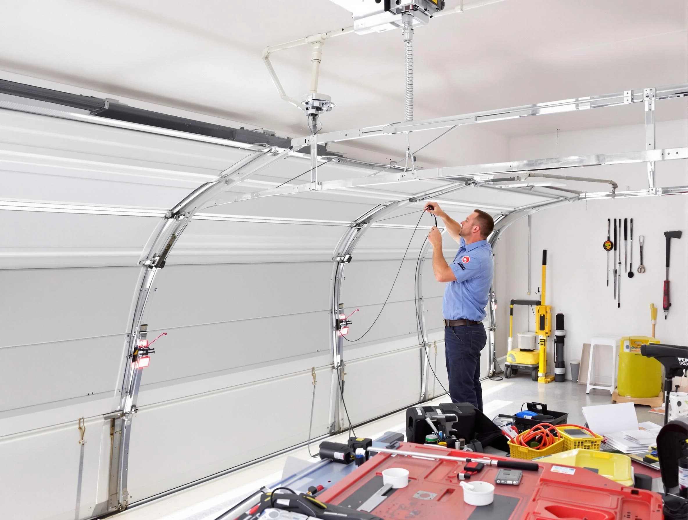 Garage door cable repair service by Leeds Garage Door Repair in Leeds