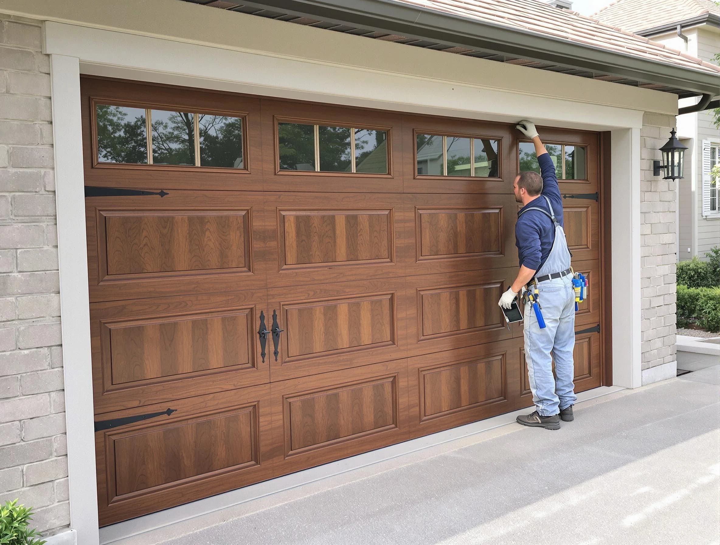 Custom garage door showcase by Leeds Garage Door Repair in Leeds