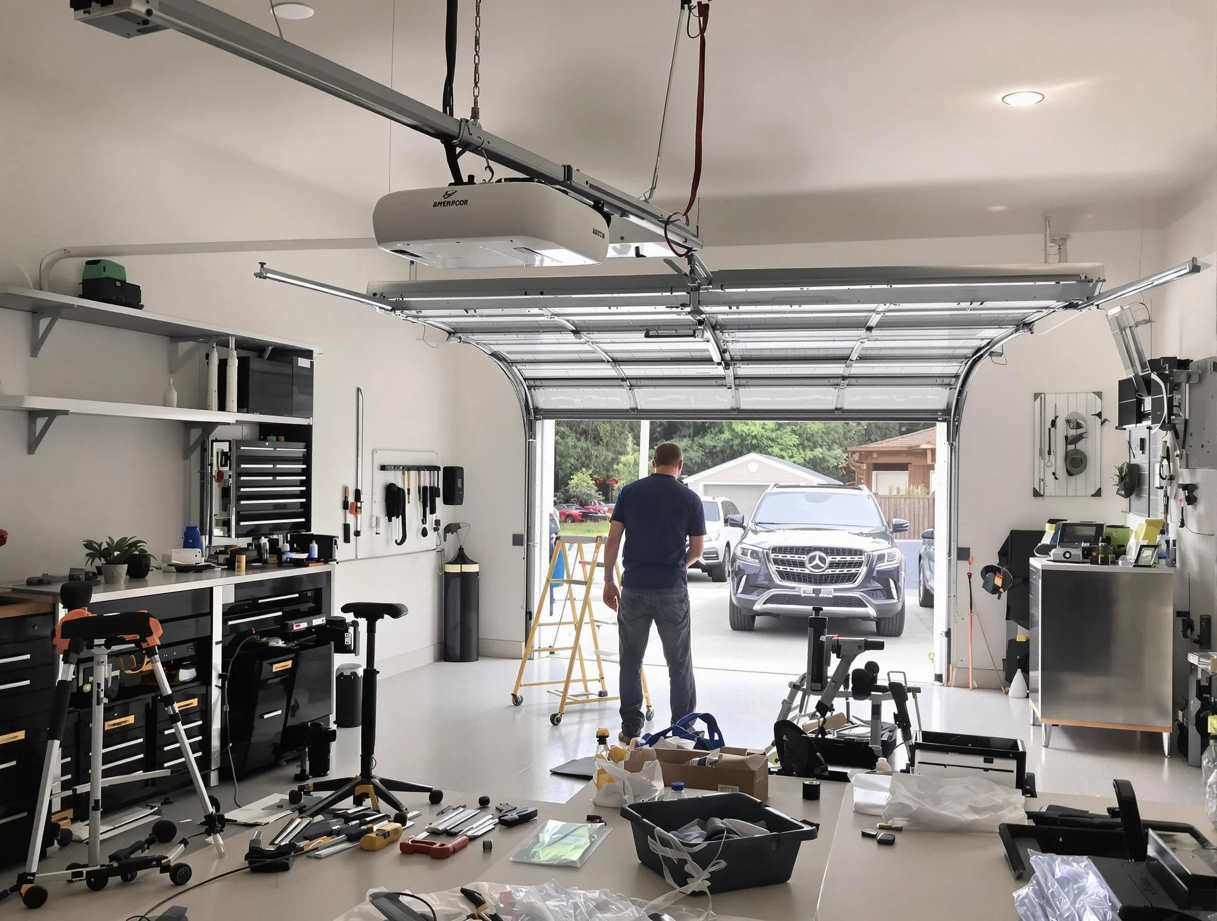 Garage door opener installation by Leeds Garage Door Repair in Leeds