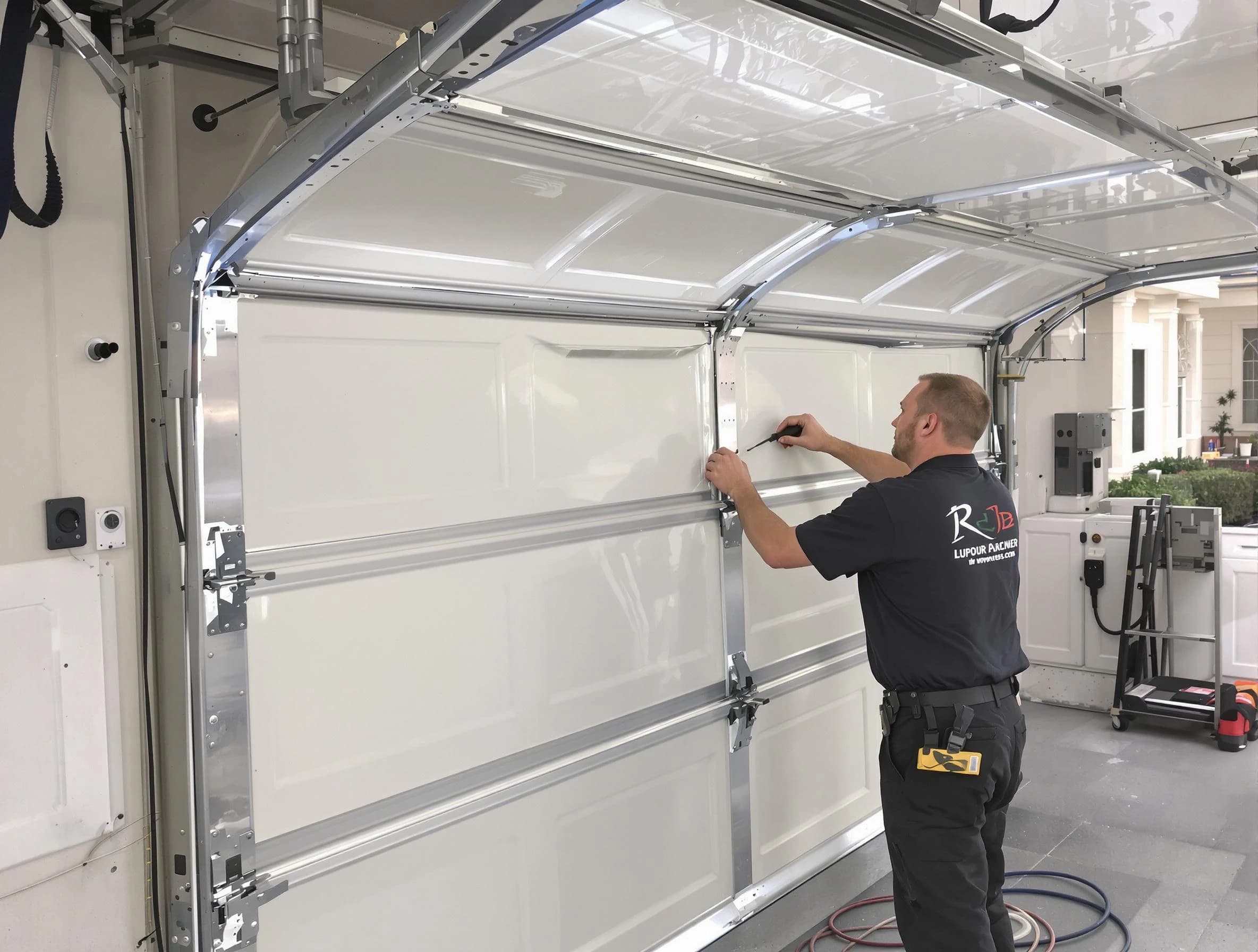 Leeds Garage Door Repair professional performing panel repair in Leeds
