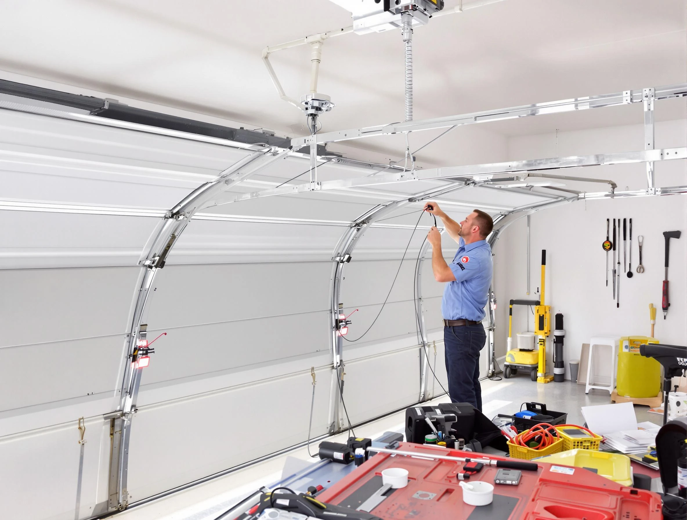 Garage door cable repair service by Leeds Garage Door Repair in Leeds